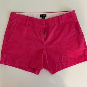 Hot Pink J Crew Short 3” inseam Size 2